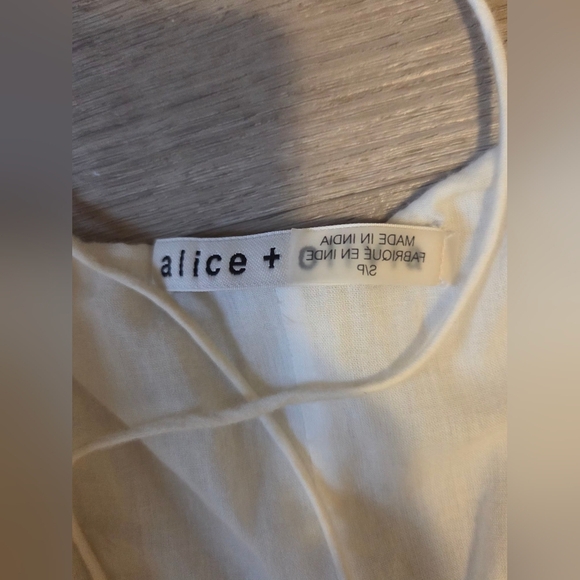 Alice + Olivia White and Multicolor Midi Dress " *DOES NOT HAVE THE BELT* - Picture 6 of 6